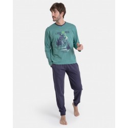Pijama hombre de invierno 100% algodón, P731328, Massana